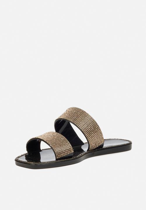 Viabeach - Cyprus 1 double strap slide - black