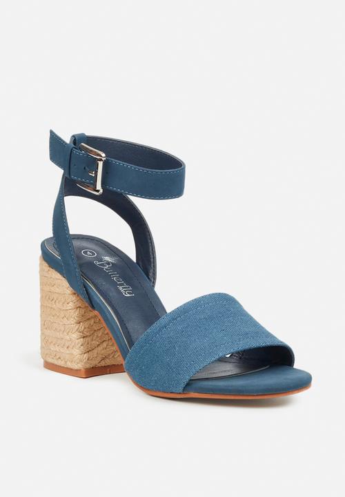 Butterfly Feet - Daria 2 block heel - blue