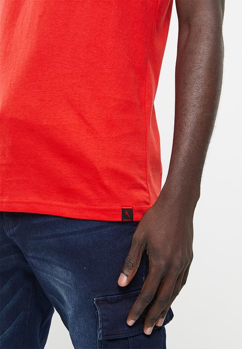 SOVIET - M marlow short sleeve logo tee - red