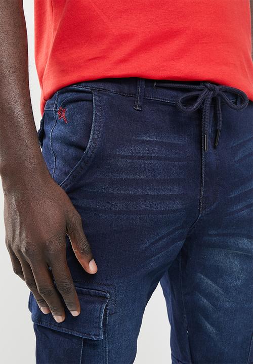 SOVIET - M mogul denim short - blue black