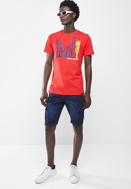 SOVIET - M mogul denim short - blue black