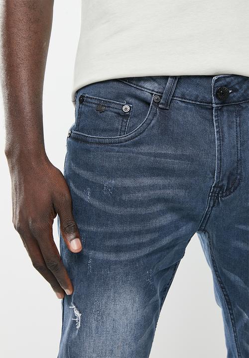 SOVIET - M layden slim leg denim - slate