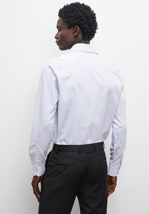 Superbalist - Slim fit stripe shirt - white