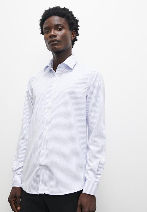 Superbalist - Slim fit stripe shirt - white