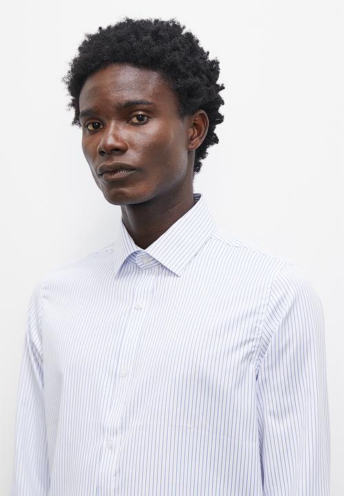 Superbalist - Slim fit stripe shirt - white