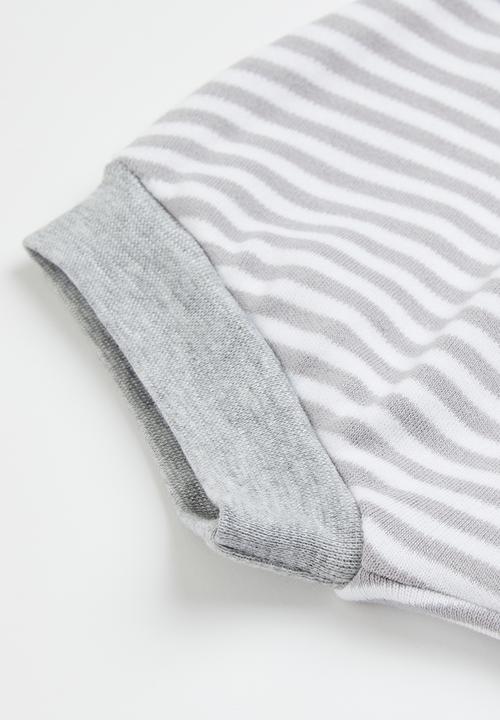 Little Lumps - Puffy shorts - grey stripe
