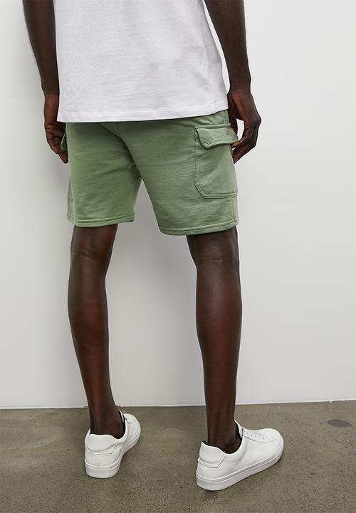 Superbalist - Carson cargo sweatshort - fatigue
