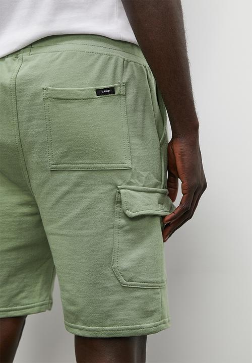 Superbalist - Carson cargo sweatshort - fatigue
