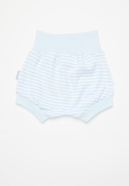 Little Lumps - Puffy shorts - blue stripe