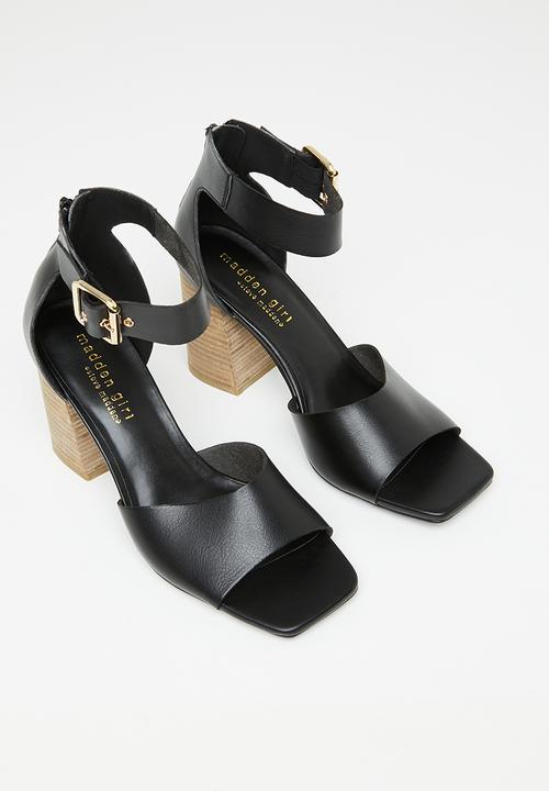 Madden Girl - Reveall block heel - black paris