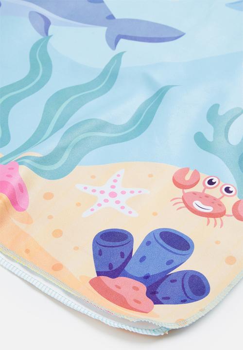 Pop Candy - Boys shark hooded towel - light blue