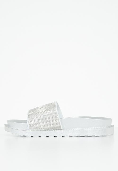 Viabeach - Kush 2 flatform slide - silver