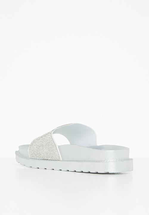 Viabeach - Kush 2 flatform slide - silver