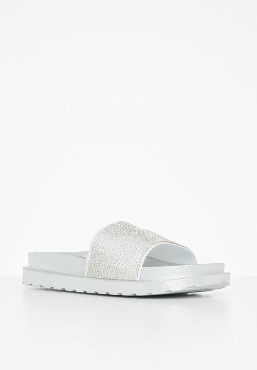 Viabeach - Kush 2 flatform slide - silver
