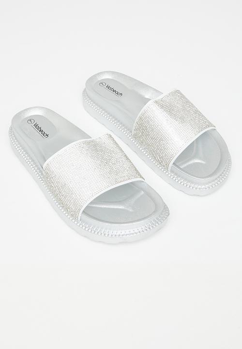 Viabeach - Kush 2 flatform slide - silver