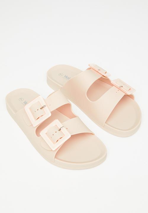 Viabeach - Torrera 2 double strap slide - pink