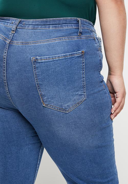 Trendyol - Plus high waist skinny jeans - indigo