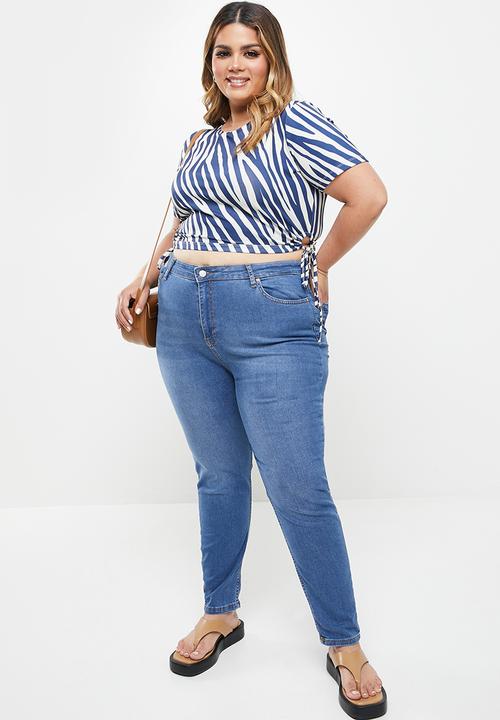 Trendyol - Plus print cutout detailed  blouse - multi