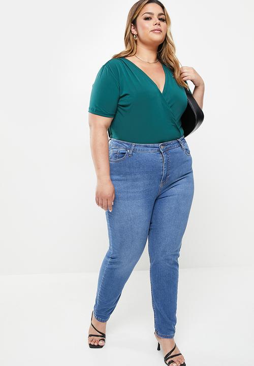 Trendyol - Plus high waist skinny jeans - indigo