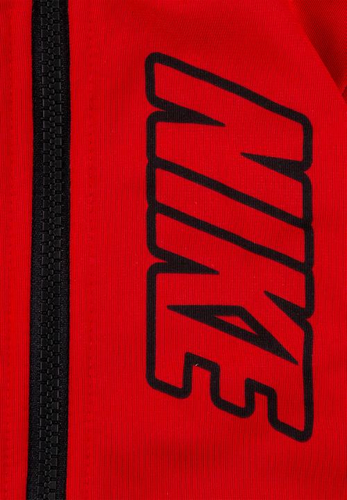 Nike - Nkb block fz tricot pant set - black & university red
