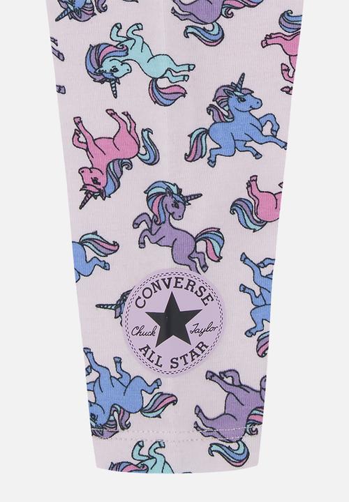 Converse - Cnvg s/s ruffle & legging set - pink foam
