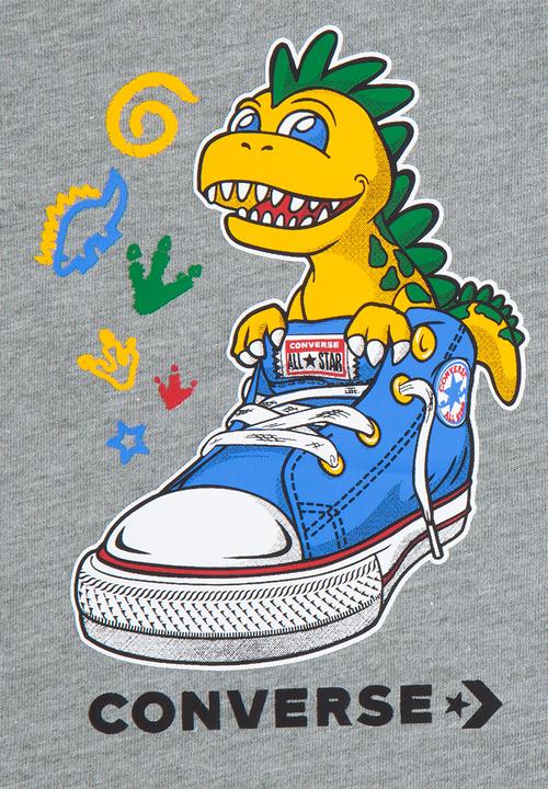 Converse - Dino 3 pk bodysuit - dark grey heather