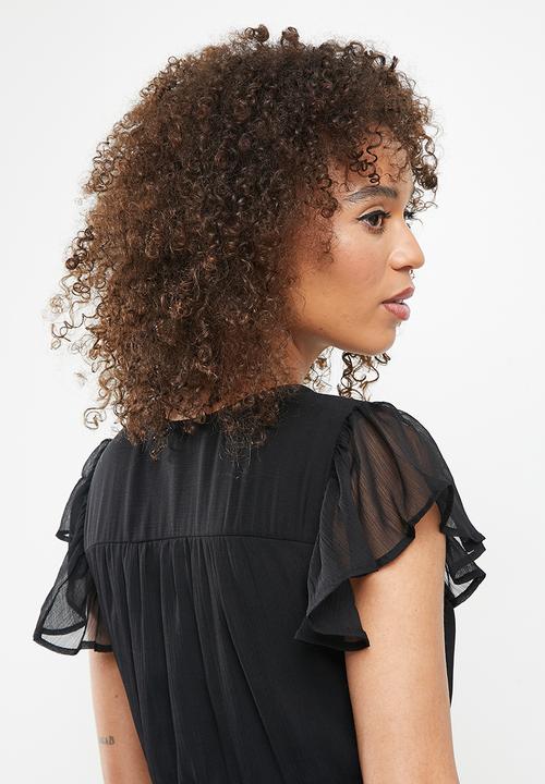 Vero Moda - Kayla short sleeve short dress - black