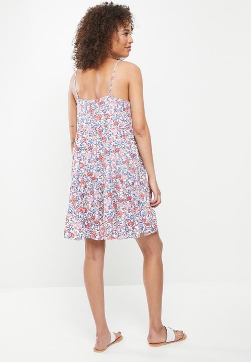 Vero Moda - Tora foil singlet short dress - white