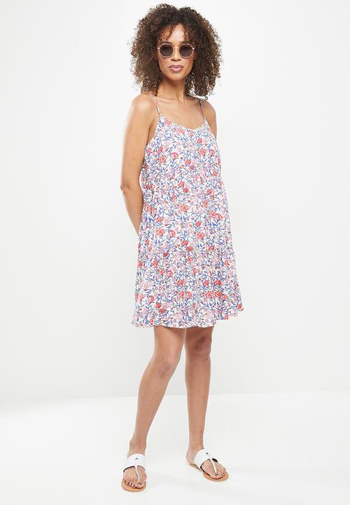 Vero Moda - Tora foil singlet short dress - white