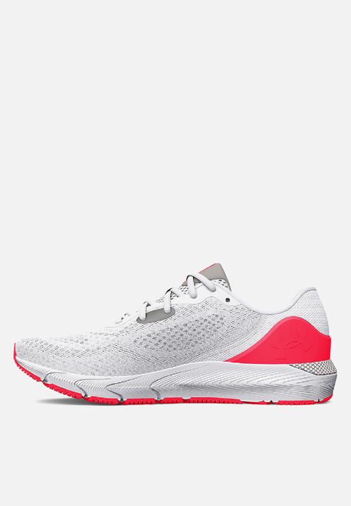 Under Armour - Ua w hovr sonic 5 - white/bolt red/metallic pewter