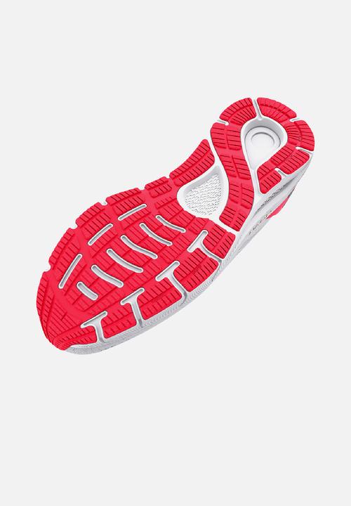 Under Armour - Ua w hovr sonic 5 - white/bolt red/metallic pewter