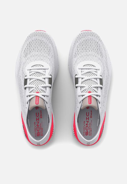 Under Armour - Ua w hovr sonic 5 - white/bolt red/metallic pewter