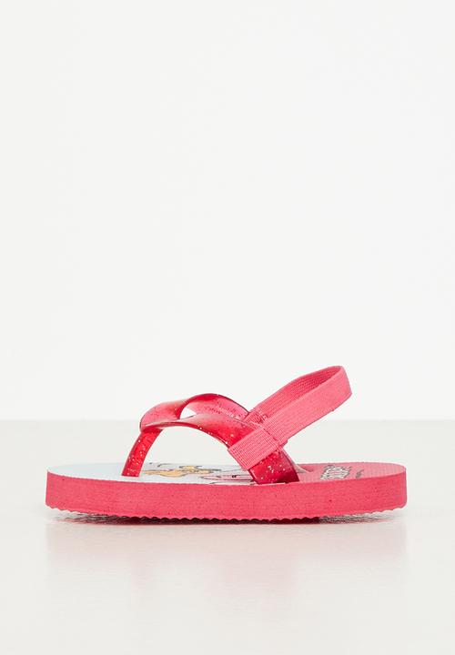 Character Group - Snoopy flip flops - red