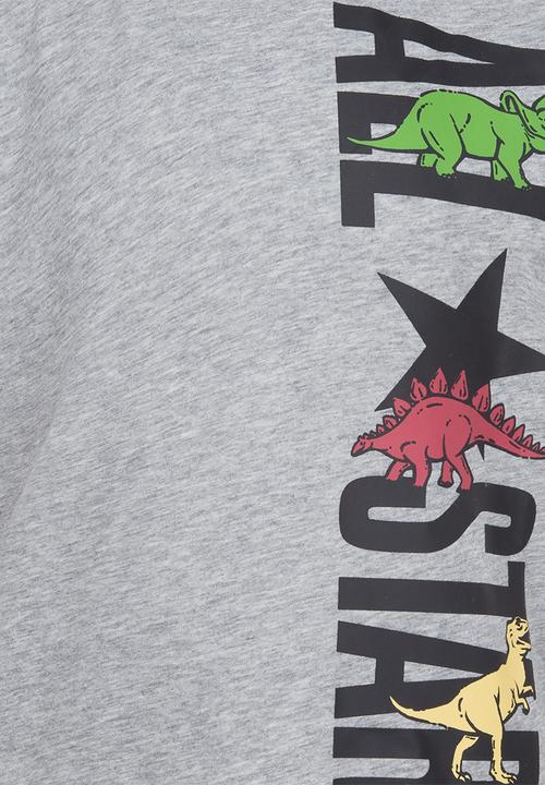Converse - Cnvb dinoverse vert star tee - dk grey heather & black