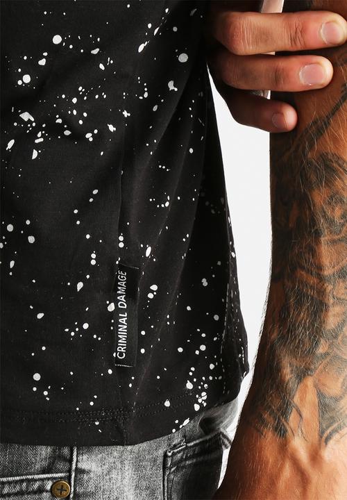 Criminal Damage - Splatter Reflective T-shirt