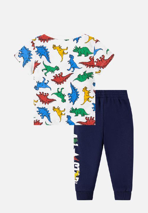 Converse - Dino ss tee + ft jog set - midnight navy