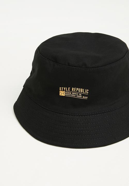 STYLE REPUBLIC - Ziyaad bucket hat - black