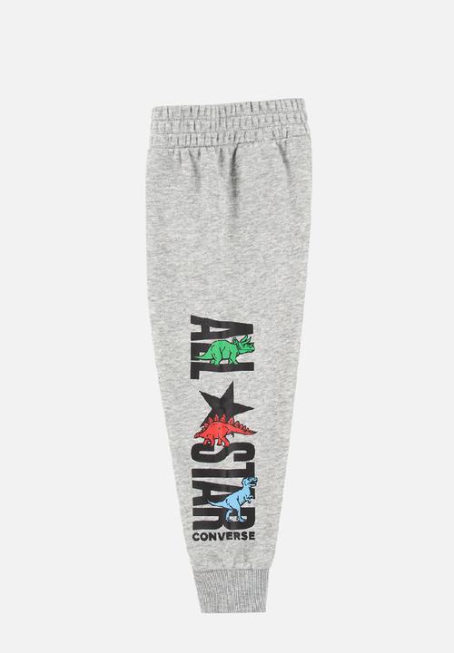 Converse - Dino ss tee + ft jog set - dk grey heather