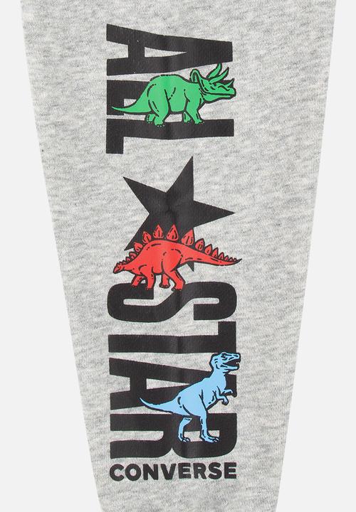 Converse - Dino ss tee + ft jog set - dk grey heather