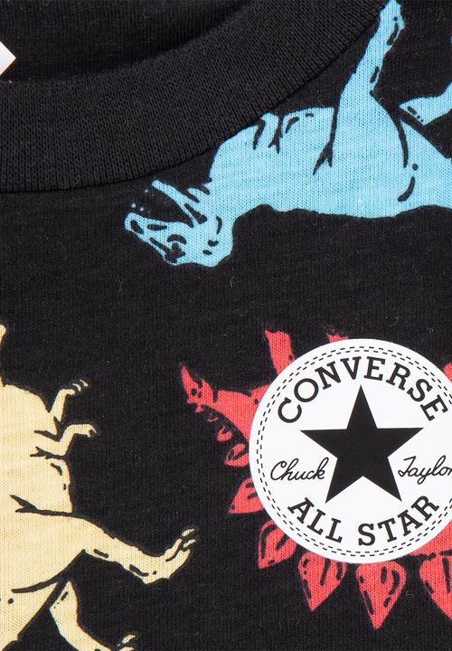 Converse - Dino ss tee + ft jog set - dk grey heather