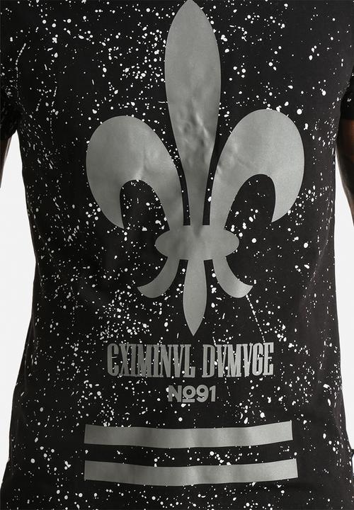 Criminal Damage - Splatter Reflective T-shirt