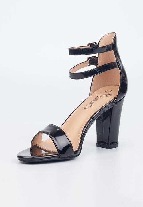 Butterfly Feet - Jesse 1 ankle strap heel - black
