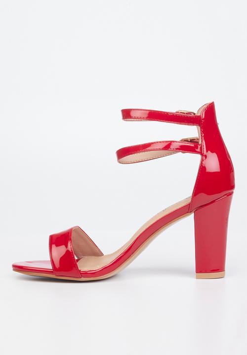 Butterfly Feet - Jesse 1 ankle strap heel - red