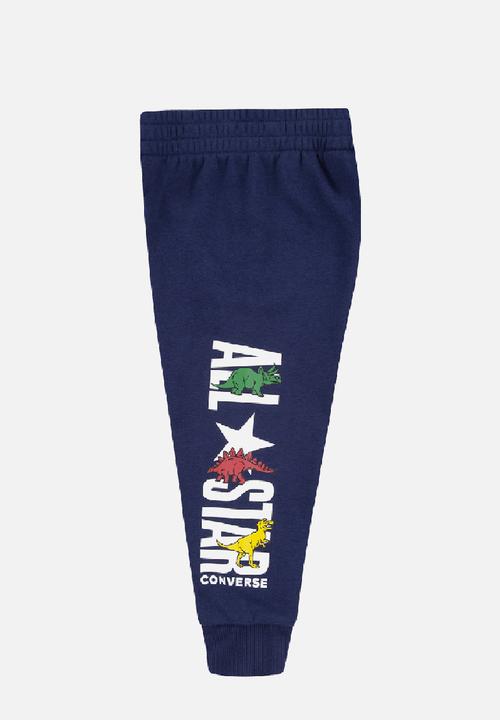 Converse - Dino ss tee + ft jog set - midnight navy