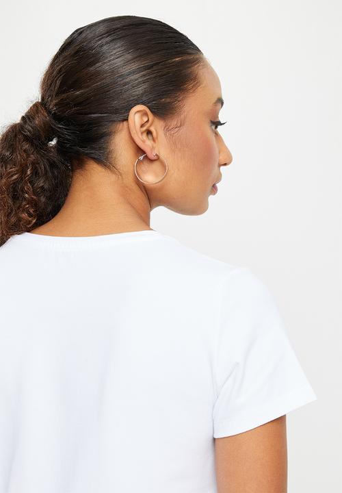 SISSY BOY - Regular fit logo with bling mixed logo - white