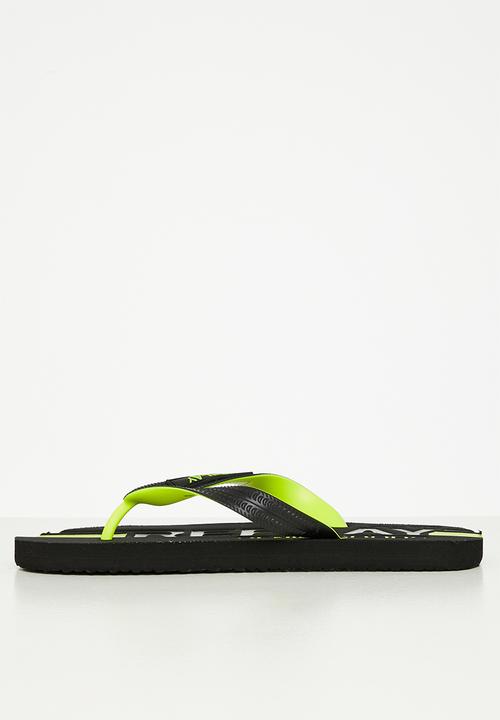 Replay - Replay maverick beach flip flop - black & yellow