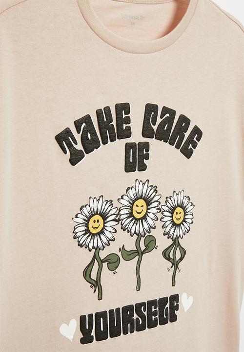 Superbalist - Retro T-shirt - beige
