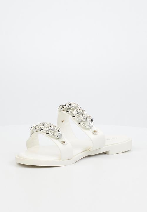 Viabeach - Mere 4 double strap slide - white