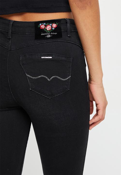 SISSY BOY - Leah - lee: axel with eyelet detail - black