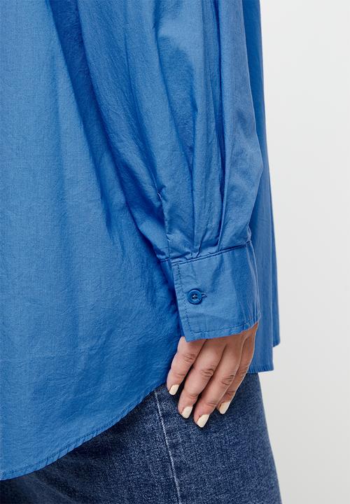 Cotton On - Curve dad shirt - brightest blue